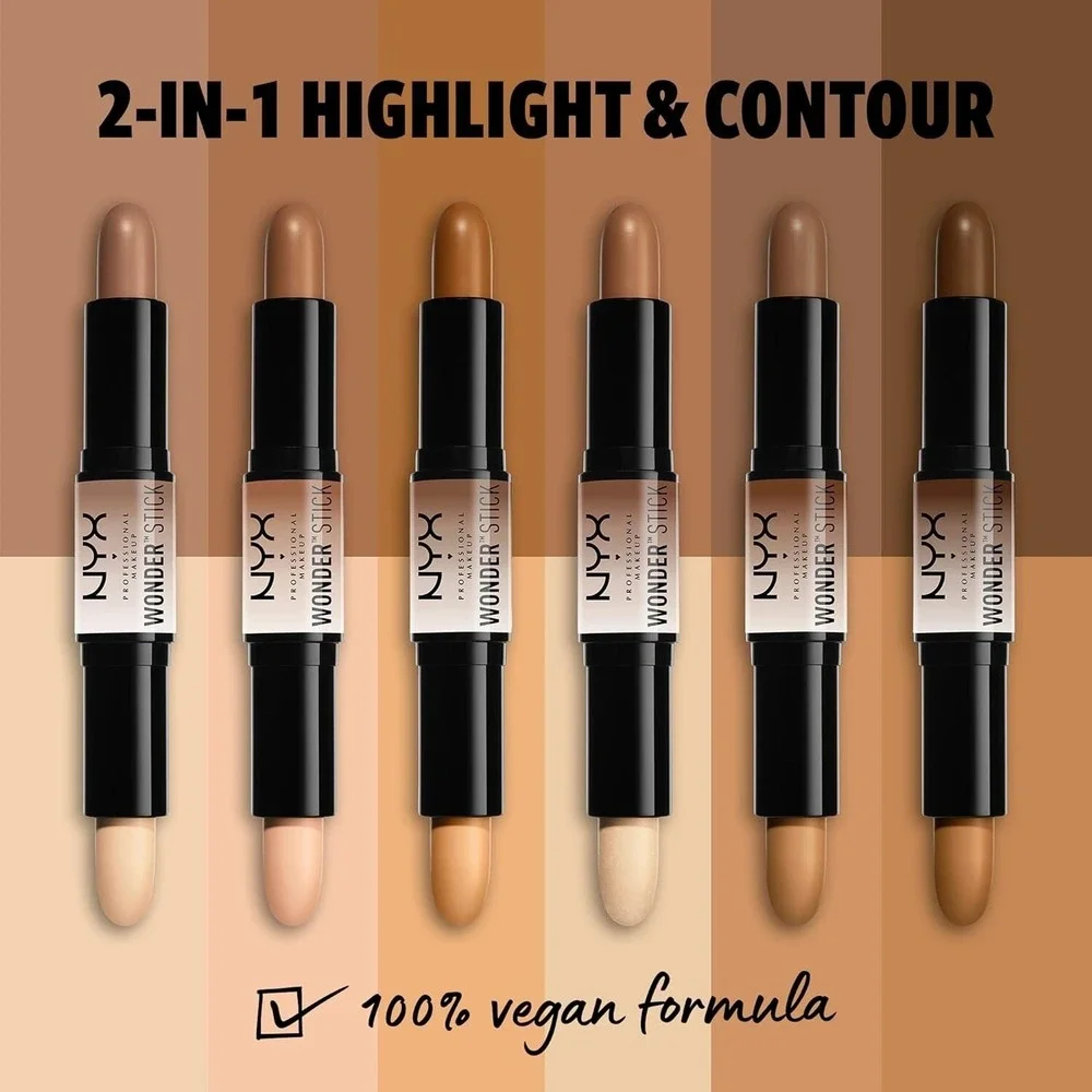 NYX PROFESSIONAL MAKEUP Wonder Stick 2-In-1 Highlight & Contour‎ Stick - Deep